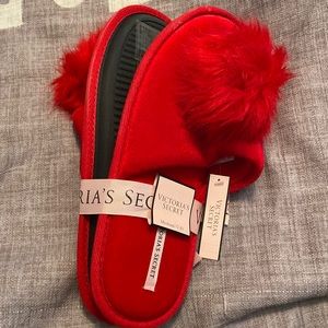 BRAND NEW red Victorias Secret slippers size Medium 7-8